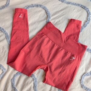 Gymshark Coral Red Marl Vital Leggings